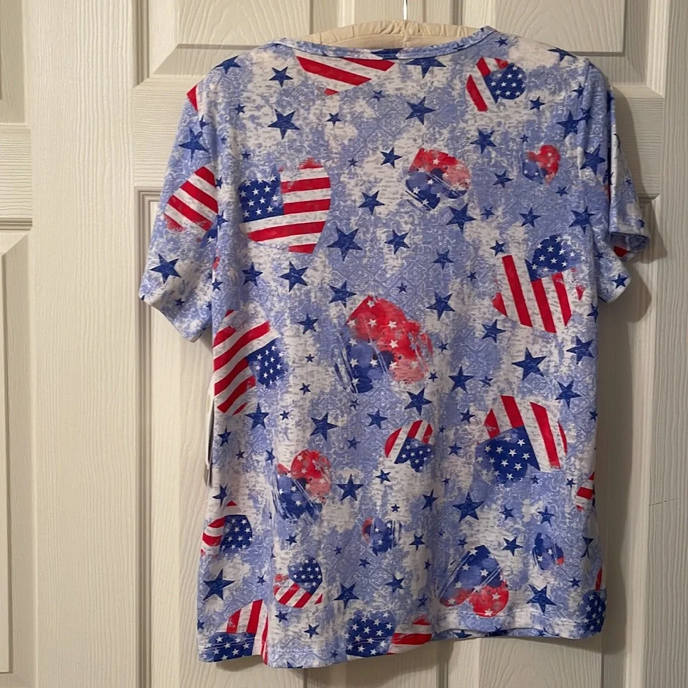 Gloria Vanderbilt Heart to Heart Size Small T Shirt - Picture 4 of 10